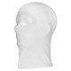 Balaclava hvid 1 hul